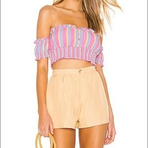 Super down off the shoulder crop top